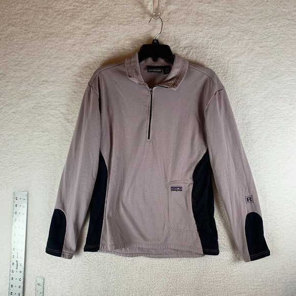 Patagonia Womens R1 Regulator Purple Black Pullover Jacket Half‎ Zip Large 8958 - Picture 1 of 11